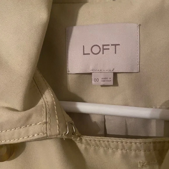 LOFT Twill Trench Coat 00 - Picture 3 of 4
